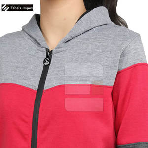 Conjunto de chándal de entrenamiento de algodón 100% de talla grande ajustado para mujer al mejor precio, ropa informal con logotipo personalizado con características de temporada de invierno - Product Image 5