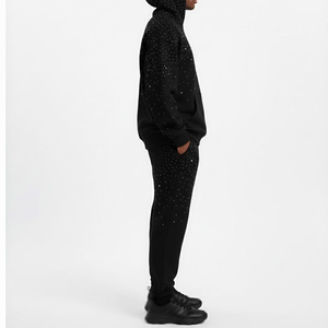 Survêtement Tie Dye Personnalisé en Gros OEM avec Strass 100% Coton - Product Image 3