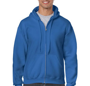 Vente chaude Conception 100% Polyester Hommes Full Zip Up Hoodies Logo Personnalisé Blanc Plain Hiver Zipper Hoodie Hommes - Product Image 2