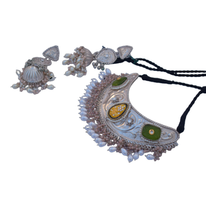 Nouveauté, magnifique collier en argent blanc poli, bijoux de mode pour femmes et filles au meilleur prix - Product Image 2