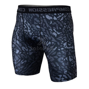 Pantalones Cortos de Compresión para Hombre, Personalizables con Logotipo, MOQ Bajo, para Gimnasio y Running, Cintura Elástica, Diseño Sólido, Transpirables, de Secado Rápido, Ecológicos, Nuevos - Product Image 3