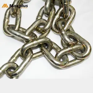 3/8" 5/16" High Test G70 Ordinary Mild Steel Short Link Chain Welded Chain With Grab Hook
