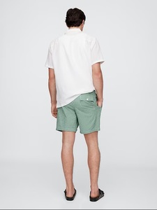 Vente en gros de shorts de bain Seersucker 6 "pour hommes légers vêtements de plage à séchage rapide avec poches latérales taille élastique - Product Image 4