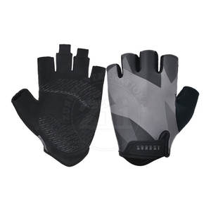 Gants de cyclisme en cuir sur mesure, robustes, confortables, à demi-doigts, respirants et résistants à l'usure pour le sport - Product Image 1