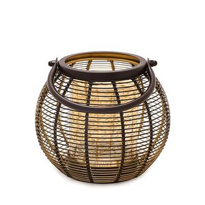 Brown <b>Lantern</b> <b>Candle</b> <b>Holder</b> Vintage Iron Table Decor Romantic Christmas Centerpiece Shooting Prop Gift holiday Indoor Lighting - Product Image 3