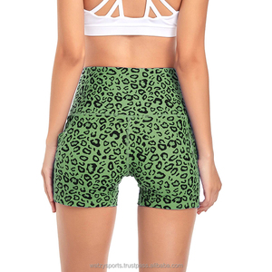 Vêtements de sport pour femmes Streetwear Yoga Shorts Summer Leopard Print Shorts for Women Fashion High Waist Slim Sport Biker Shorts - Product Image 2