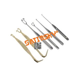 New Nasal bone traction <b>hook</b>, facial <b>plastic</b> surgery chisel, double-headed golden handle, stainless steel Dental Surgical - Product Image 1