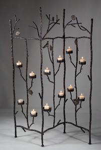 Twilight Twigs Uttermost Black Metal Twigs Candelabro Decoraciones para el hogar Portavelas Comedor Espacio Centro de mesa - Product Image 2
