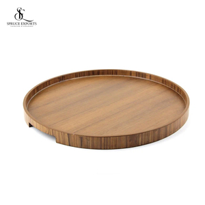 Vente chaude Fabriqué À La Main Moderne En Bois Plateau De Service Nouveau Style Plateau Décoratif pour La Maison Hôtel Ramadan Mariage Diwali - Product Image 4