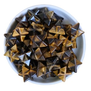 Best Selling Tiger Eye Merkaba <b>Crystal</b> Star <b>for</b> Confidence or Courage and Chakra Healing Available at Best Price - Product Image 3