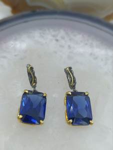 Ensemble de bijoux fins en argent sterling 925 fait main, style classique, plaqué or noir, design vintage d'Istanbul - Product Image 3