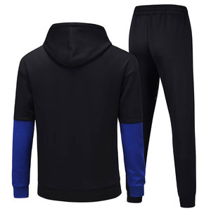 Best Quality Top Men's Casual Winter Fitness Clothing Thick Cotton Fleece Warm Breathable Tracksuits <b>Set</b> Printed Techniques - Product Image 2