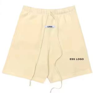 กางเกงขาสั้นผ้าตาข่ายสำหรับผู้ชายกางเกงขาสั้นผ้าตาข่ายผ้ายืด4ทางแห้งเร็วขนาดพลัสไซส์ลำลองสีพื้น - Product Image 2