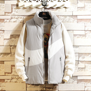 Chaleco de plumón para hombre con logotipo personalizado, otoño e invierno, novedad de 2023, chaqueta acolchada de plumón de pato blanco de alta calidad y negro, chalecos para hombre - Product Image 5