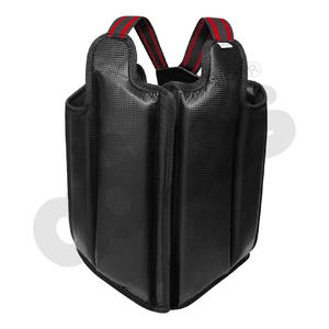 Protection corporelle de boxe MMA personnalisée, protège-poitrine en cuir respirant pour entraînement intensif - Product Image 1