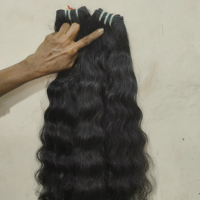 Ekstensi rambut Remy Indian bundel baku Kamboja gaya gelombang Super grosir dari vendor India