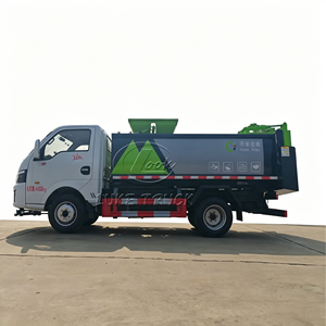 Dongfeng Tiyi 3cbm Side Lift Refuse <b>Truck</b> Hydraulic Self-Unloading <b>Garbage</b> Collector - Product Image 3