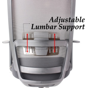 KINSHA Chaise de bureau ergonomique à dossier haut Chaise élévatrice rotative en maille respirante Appui-tête réglable Longues heures de séance BIFMA - Product Image 4