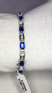 Sterling 925 <b>Silver</b> <b>Bracelet</b> with Natural Iolite Gemstone AAA Quality Beautiful Unique Designs for Any Occasion Party Gift Idea - Product Image 3