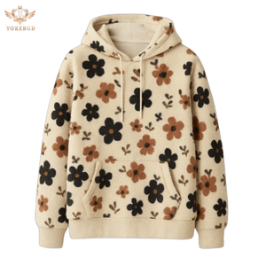 Yokebud สเวตเตอร์ฤดูหนาวคุณภาพสูงของผู้หญิงเสื้อมีฮู้ดลำลองมีสไตล์พลัสไซส์พิมพ์ลายเสื้อผ้าระบายอากาศได้ดี - Product Image 1