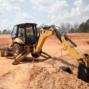 Retroexcavadora de Tractor Cat 416E y 416F usada Mini cargadora frontal bastante usada con motor central Envío gratis - Product Image 6