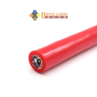 Câble coaxial en cuivre DERUL DL-37334 pour application robotique CCTV IBAK, caméra d'inspection des canalisations, 9x0,15 mm, gaine PUR, isolation PE