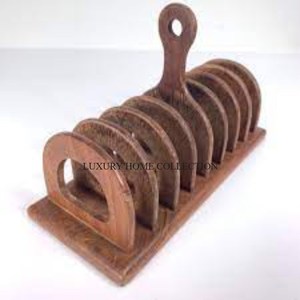 Porte-toasts en métal fini de qualité supérieure avec une construction robuste et durable pour une utilisation à long terme dans la cuisine ou les cafés. - Product Image 1