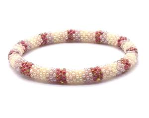 Handmade New Fashion Women's Jewelry Bulk Manufacturer Selling Charming <b>Glass</b> Beads and Pearl Diamond <b>Bangles</b> for Anniversaries - Product Image 1