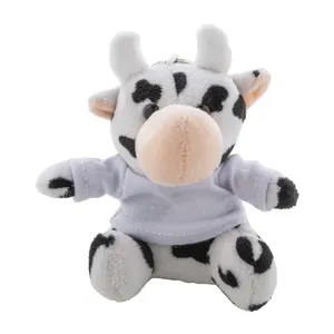 Portachiavi in Peluche Personalizzato CowFob, Moschettone Promozionale Personalizzabile - Product Image 4