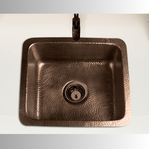 Évier de cuisine en cuivre martelé fait à la main, évier en cuivre massif à cuve unique pour cuisines de luxe, évier de cuisine en cuivre massif fait à la main OEM. - Product Image 1
