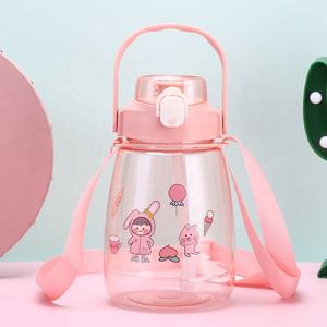 Bouteille d'eau de sport grande capacité 1300 ml pour enfants, couvercle anti-fuite, plastique écologique, utilisation en extérieur, isolation thermique portable - Product Image 3