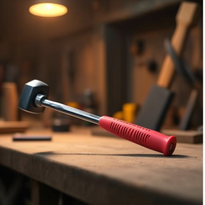 Marteau à scories rond en acier de 335 g avec manche en plastique – Couteaux et outils - Product Image 3