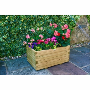 Customizable High Quality Long Pine <b>Wood</b> Modern Design Home Garden Raised Bed Planter Box <b>Trough</b> Vegetables Flowers - Product Image 2