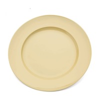 Assiette de présentation décorative vert olive de qualité supérieure, finition métallique élégante, assiette de service ronde pour mariages, événements de restauration, hôtels