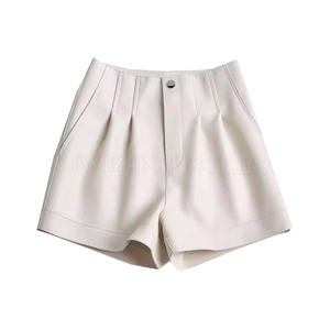 Services OEM prix raisonnable Shorts en cuir dernier style conception personnalisée Streetwear femmes Shorts en cuir - Product Image 1