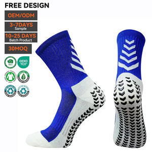 Oem High Quality Men Soccer <b>Grip</b> <b>Socks</b> Silicone Anti Slip Cotton Breathable Grippy Gym Custom Logo Football Sports <b>Socks</b> - Product Image 1
