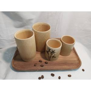 Taza de bambú de alta calidad de Vietnam, recipiente natural sostenible para uso diario embalado en cartón - Product Image 3