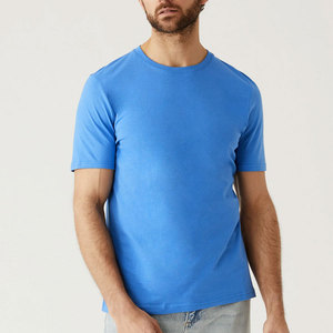 T-shirt en bambou pour hommes T-shirts unis ultra doux pour hommes Cool Crew Neck Casual Basic T Shirt - Product Image 4