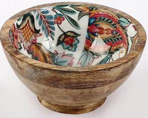 Cuenco de arroz y cereales SCI de 6 pulgadas con estampado de doble cara, cuenco de postre de porcelana japonesa, cuenco de postre de cerámica bohemio - Product Image 3