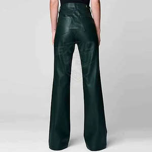 Pantalones de Cuero de Moda para Mujer, Diseño Nuevo, PU, con MOQ Bajo, en Diferentes Colores, Pantalones de Cuero para Mujer Más Vendidos - Product Image 3