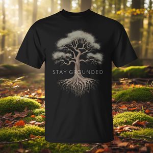 T-Shirt Ispirazionale 'Stay Grounded Tree Root' - Categoria Promozionale - Product Image 3