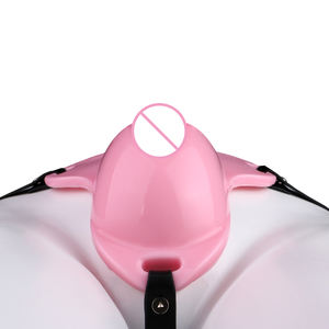 Come-664 YD2 nuova rosa rosa Sissy invisibile cintura di castità gabbia per adulti giochi mutandine maschio grande Silicone gabbia pene travestimento giocattolo del sesso - Product Image 4