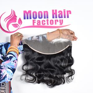 Produit indien Fournisseur de meilleure qualité Cheveux Bodywave 13*4 frontaux d'origine Texture douce et soyeuse Longs pour l'exportation humaine Prix d'usine - Product Image 2