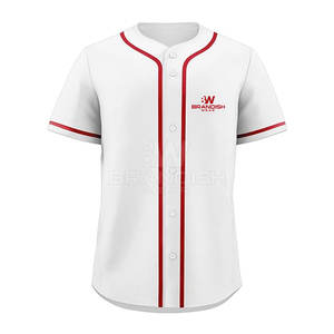 เสื้อเบสบอลระบายอากาศได้ดีน้ำหนักเบาเสื้อเจอร์ซีย์เล่นเบสบอลดีไซน์ใหม่ล่าสุด - Product Image 1