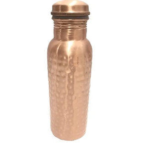 Bouteille en cuivre vérifiée ayurvédique de qualité supérieure personnalisation OEM ODM bouteille d'eau potable unisexe de vente chaude acceptable - Product Image 3