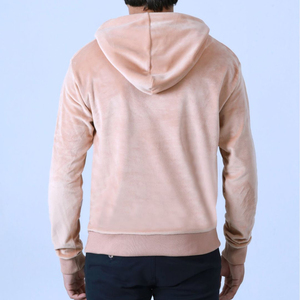 Sudaderas con capucha de terciopelo de mejor estilo para hombre Ropa de invierno cómoda con nuevo último diseño Teñido liso a precios al por mayor - Product Image 5