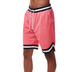 2024 logotipo personalizado High Street Mid Quick Dry poliéster malla gimnasio entrenamiento pantalones cortos hombres Casual Fitness patrón sólido tamaño 6XL - Product Image 2