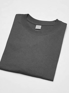 T-shirt américain grande taille pour hommes en coton de qualité supérieure col en O formel solide et respirant Compression entièrement personnalisable imprimé - Product Image 3