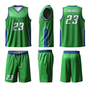 Ensemble de maillots de basket-ball sans manches 100% polyester, ensembles d'uniformes d'équipe, imprimés par sublimation, personnalisés, respirants, à séchage rapide - Product Image 4