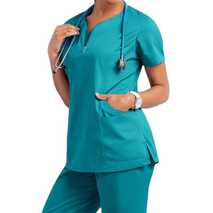 Conjuntos de Uniformes Médicos Unisex Populares y Cómodos de Estilo Adar para Mujer, Blusas de Enfermera Elásticas, Fabricantes de Uniformes Médicos - Product Image 1